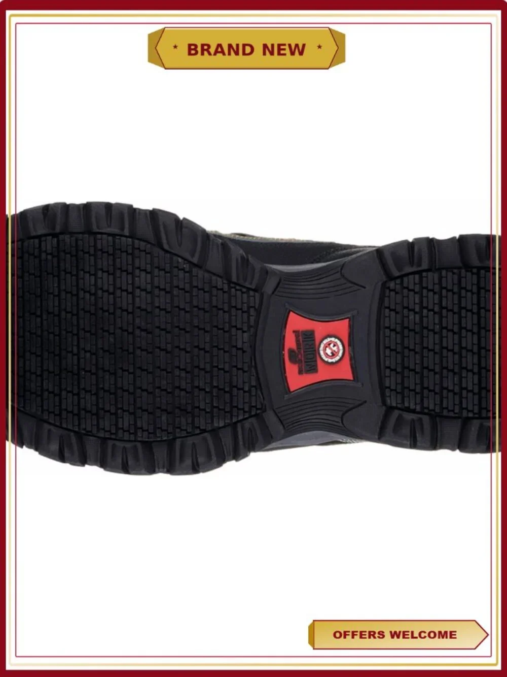 Steel Toe Hiker Boots - Lace-up Leather & Ripstop Mesh - Safety Work Shoes
